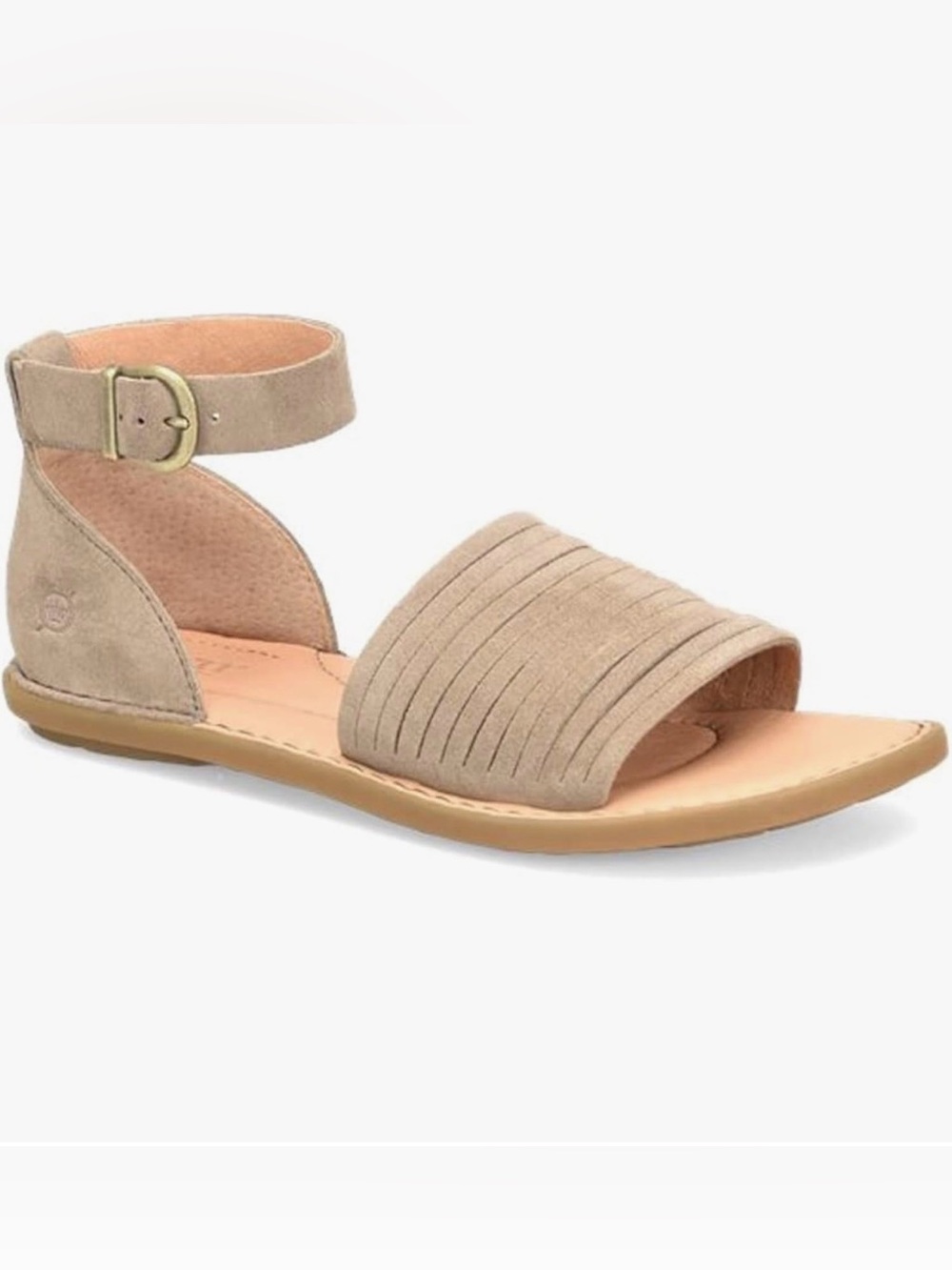 BORN Margot Taupe Suede Sandals